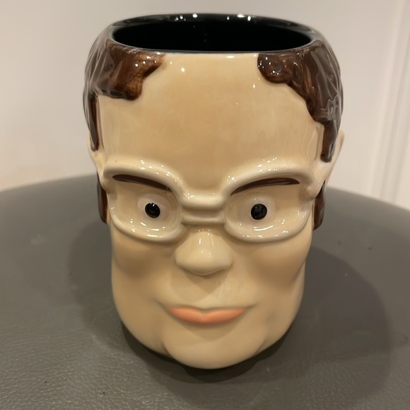 New Dwight Schrute Head 3D Ceramic Coffee Mug The Office Mug 20 Ounces - Picture 3 of 11